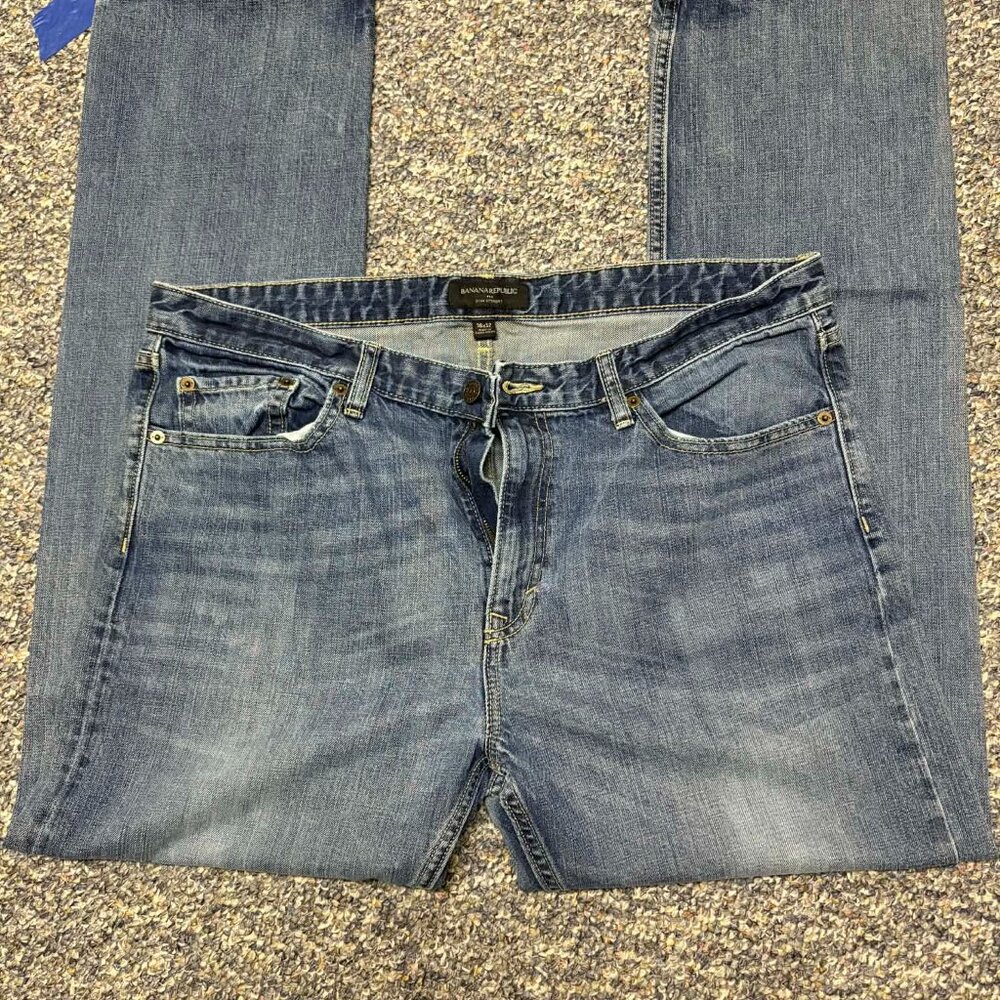 Mens banana republic slim straight jeans 36x32